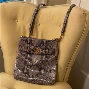 Michael Kors snakeskin crossbody bag